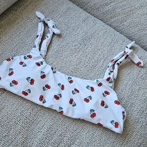 Cherry Print Bikini Top